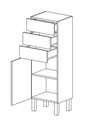 Szafka dolna D40 S/3 P/L London